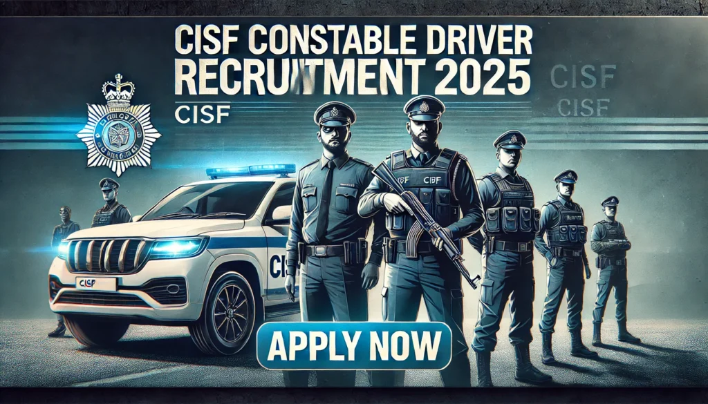 CISF Constable Driver Recruitment 2025